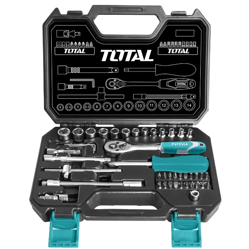 Наборы инструментов TOTAL THT141451 ручные инструменты, 45 предметов