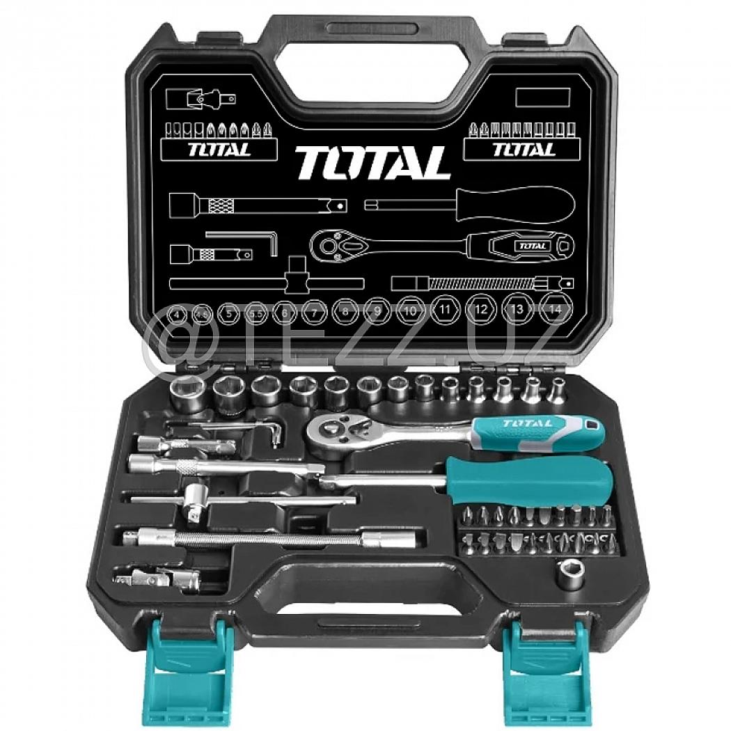 Наборы инструментов TOTAL THT141451 ручные инструменты, 45 предметов