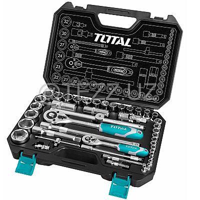 Наборы инструментов  TOTAL THT421441 трещотки быстросъемные с головками, 44 предмета