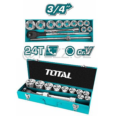 Наборы инструментов  TOTAL THT341151 головки торцевые, 15 предметов