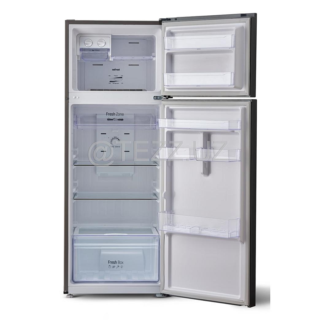 Холодильник SHIVAKI HD-395FWENH c.ручкой (стальной)