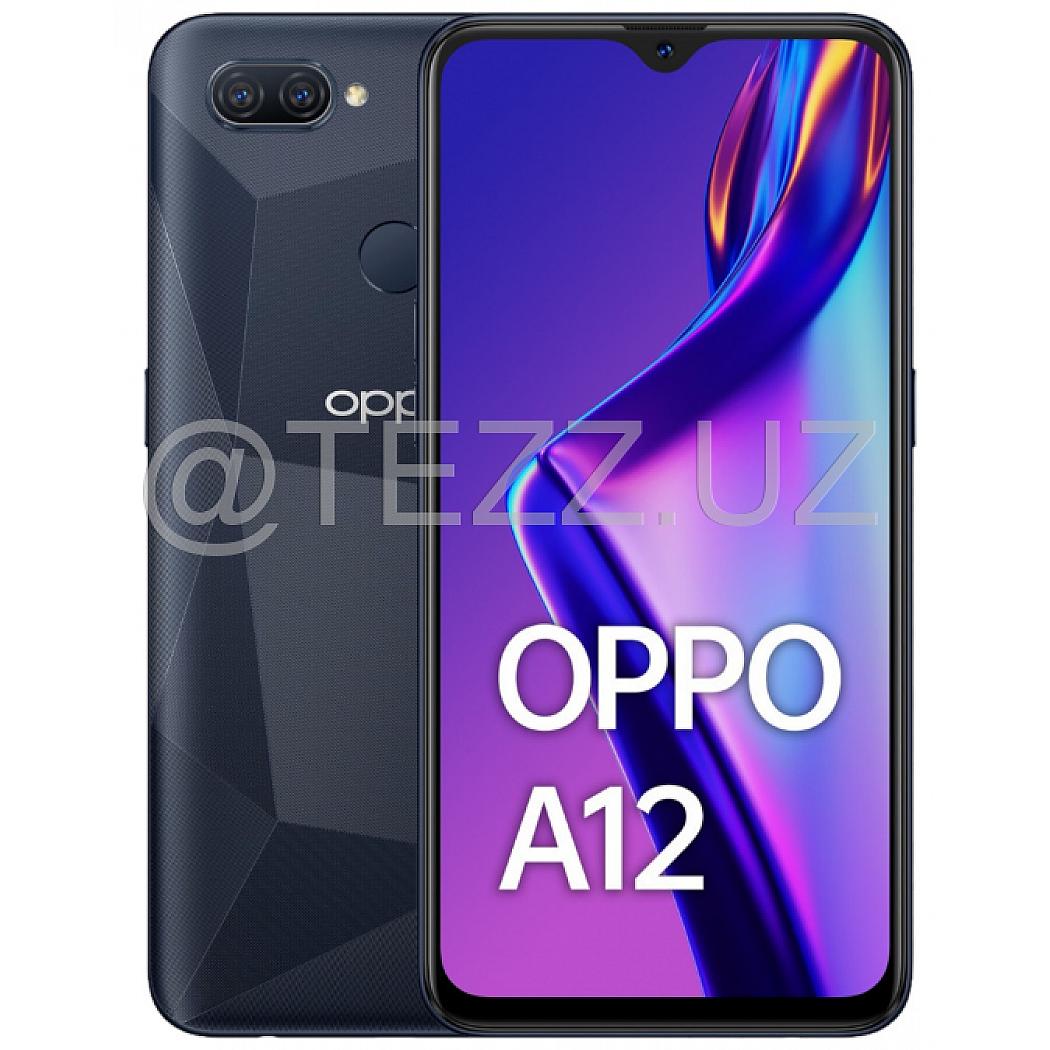 Смартфоны OPPO A12 3/32GB Black купить в интернет магазине TEZZ.UZ по  выгодной цене и быстрой доставкой в Ташкенте