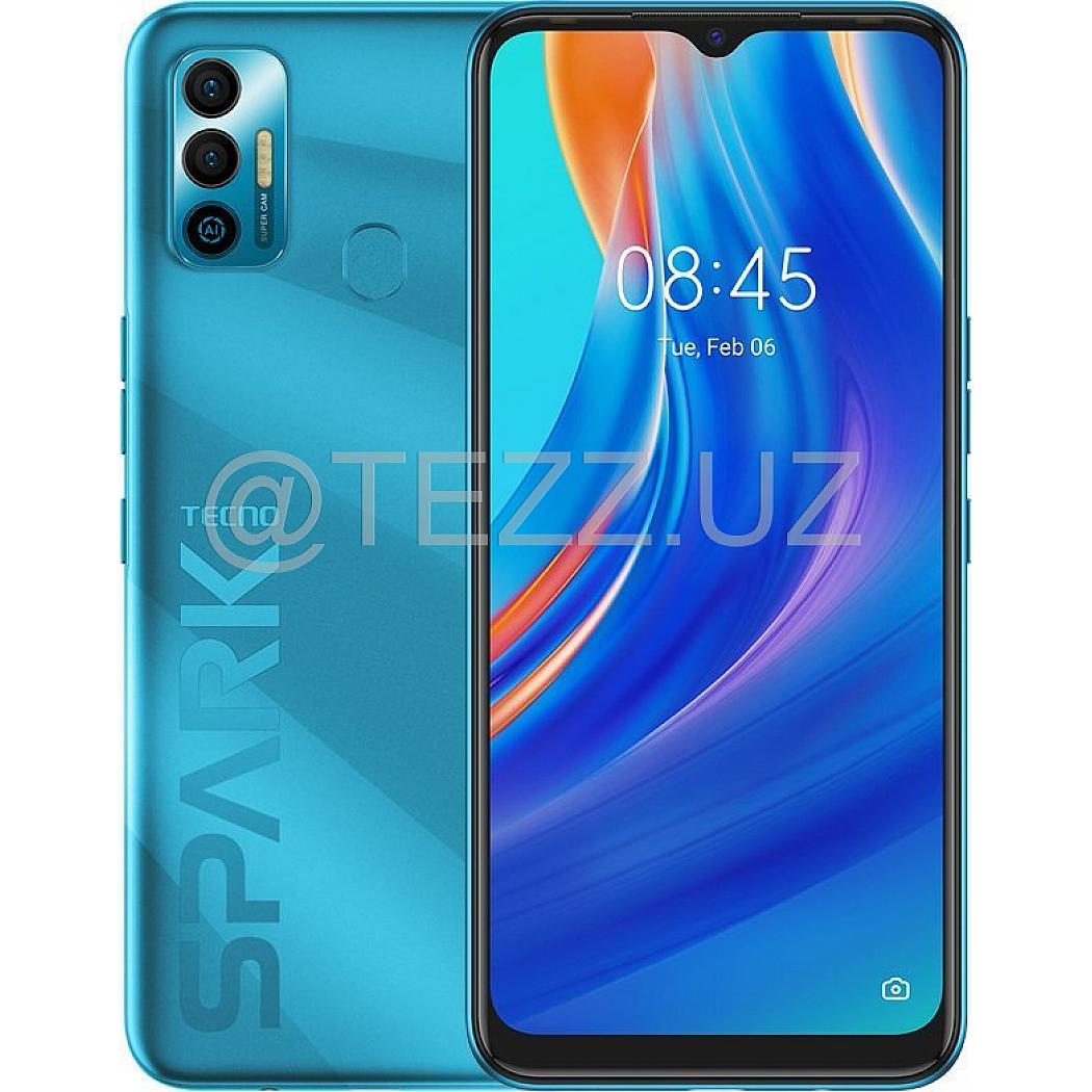 Смартфоны Tecno SPARK 7 4/64GB Morpheus Blue купить в интернет магазине  TEZZ.UZ по выгодной цене и быстрой доставкой в Ташкенте