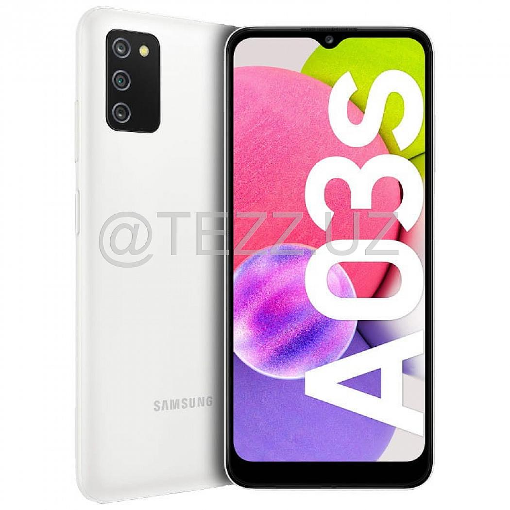 Смартфоны Samsung Galaxy A03s 4/64GB белый купить в интернет магазине  TEZZ.UZ по выгодной цене и быстрой доставкой в Ташкенте