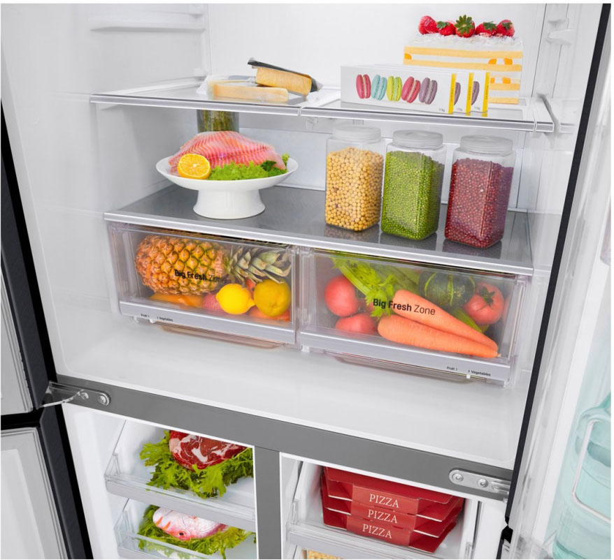 Многокамерные холодильники LG GC-Q22FTBKL
