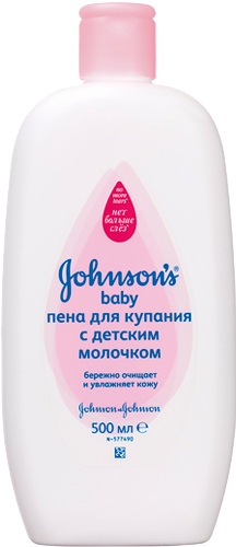 Пена Johnson's baby для купания с детским молочком 500 мл