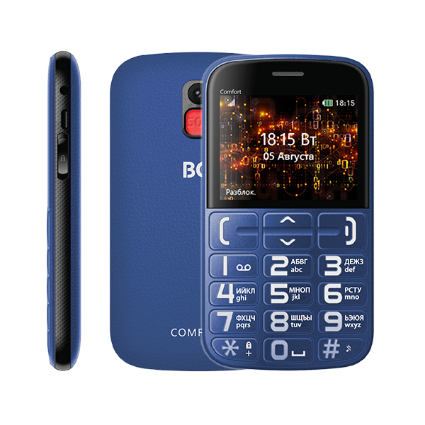 Телефоны BQ 2441 Comfort Blue+Black