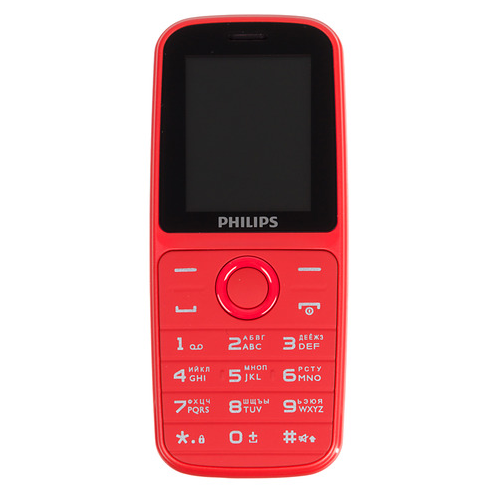 Телефоны Philips Xenium E109 RU красный