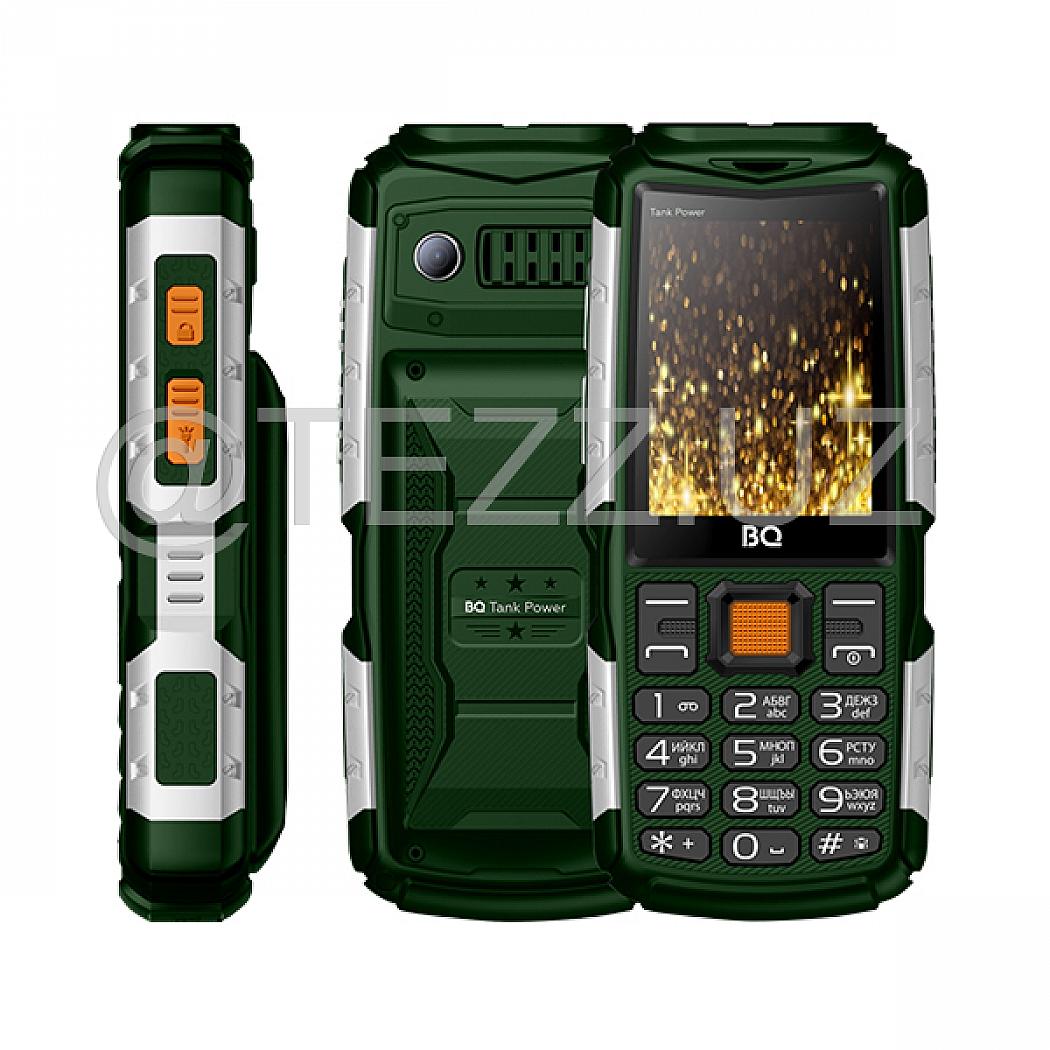 Телефоны BQ 2430 Tank Power Green+Silver