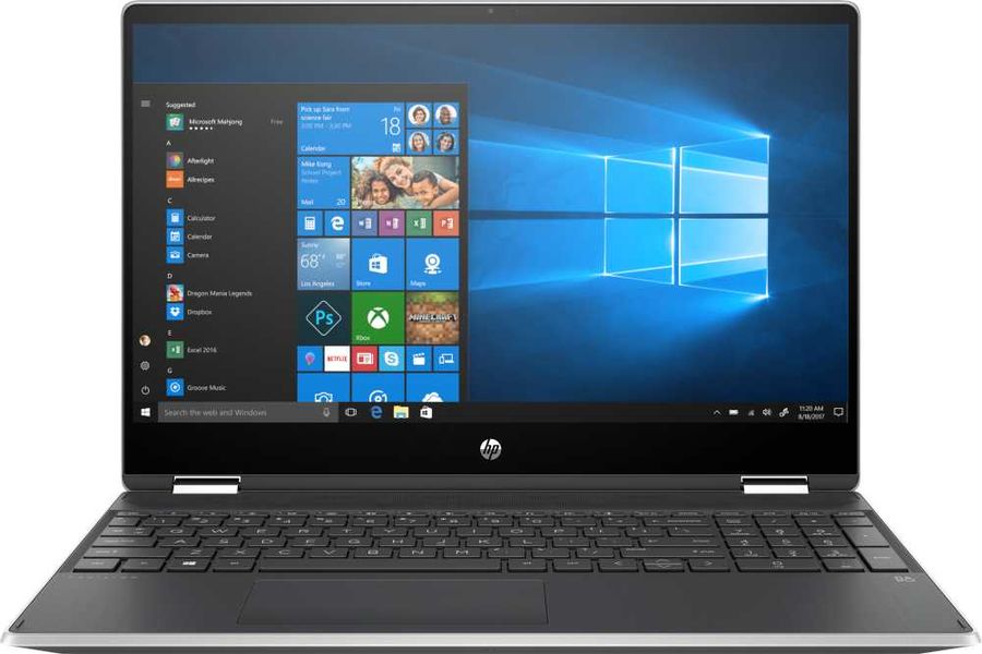 Ноутбуки HP Pavilion 15 x360,15.6 FHD IPS ,i3-8145U,4GB RAM,1TB+16GB,UMA,W10H,noODD,Natural Silver (NSV) (6PS44EA)