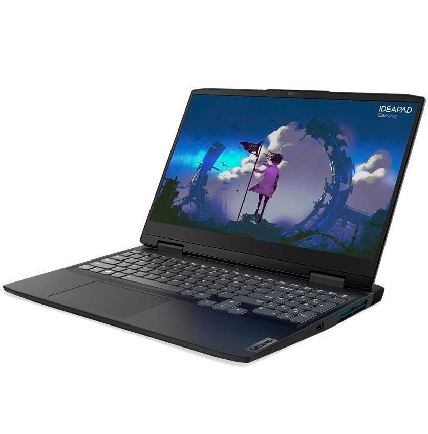 Ноутбуки Lenovo IdeaPad Gaming 3 15IAH7/i5-12500H/8GB_DDR4_3200_SODIMM/512GB_SSD_M.2_2242_G4_TLC/RTX3050_4GB_G6_128B/15.6FHD_AG_250N_120_N/WLAN_2X2AX+BT/3CELL_45WH_INTERNAL/NO OS/ONYX_GREY (82S9005YRK)