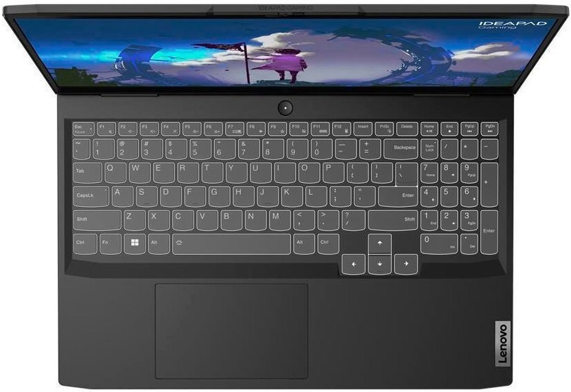 Ноутбуки Lenovo IdeaPad Gaming 3 15IAH7/i5-12500H/8GB_DDR4_3200_SODIMM/512GB_SSD_M.2_2242_G4_TLC/RTX3050_4GB_G6_128B/15.6FHD_AG_250N_120_N/WLAN_2X2AX+BT/3CELL_45WH_INTERNAL/NO OS/ONYX_GREY (82S9005YRK)