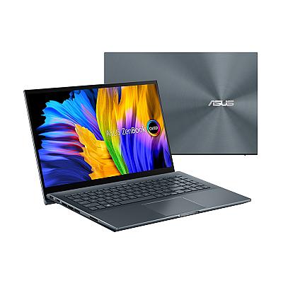 Ноутбуки  Asus Zenbook Pro/LCD Cover: Pine Grey, Aluminum Top Case/15.6 OLED FHD 1920X1080 16:9 400nits(HDR)/AMD Ryzen™ 7 5800H Mobile Processor (8-core/16-thread, 20MB cache, up to 4.4 GHz max boost)/LPDDR4X 16GB LPDDR (90NB0V91-M00JX0)