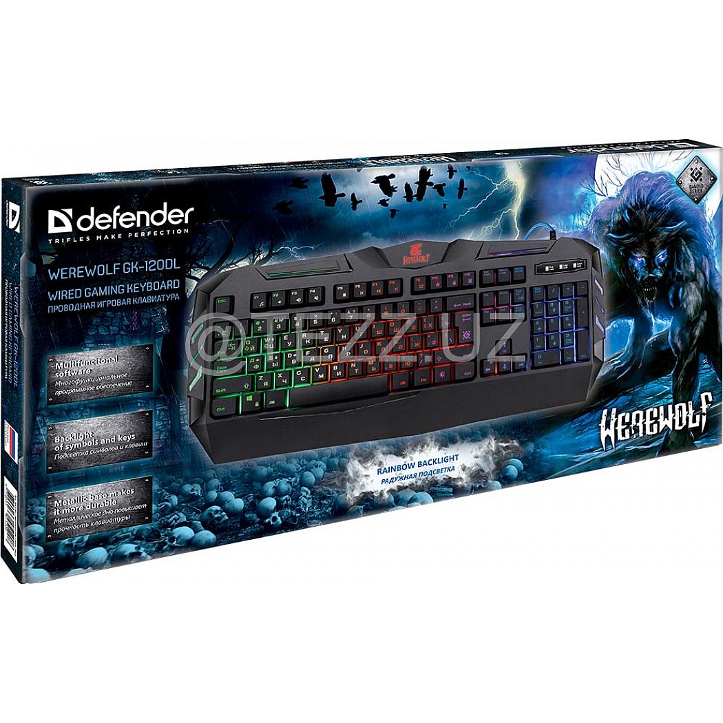 Defender 120dl. Клавиатура Дефендер Вервольф GK-120dl. Defender GK-120dl. Игровая клавиатура Defender Werewolf GK-120dl. Клавиатура Defender Werewolf GK-120dl ru RGB.