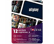 Спецпредложение  Allplay Ваучер 12 месяцев подписки FULL на сайте allplay.uz