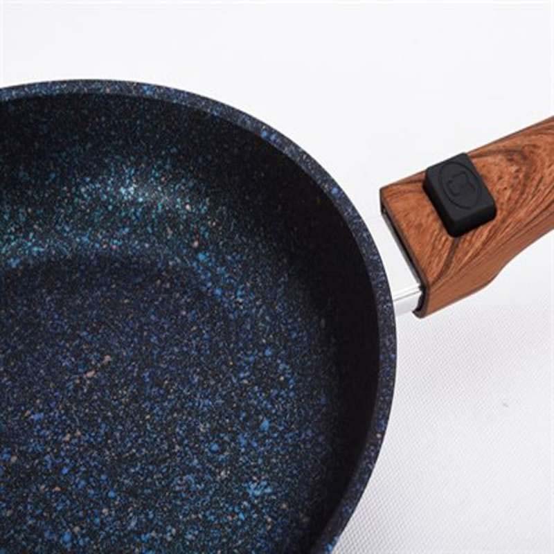 Сковородка Kukmara 220мм со съемной ручкой, антипригар, Granit ultra, blue (сгг222а)
