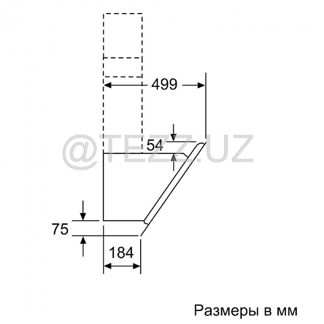 Наклонные вытяжки Bosch DWK67CM60