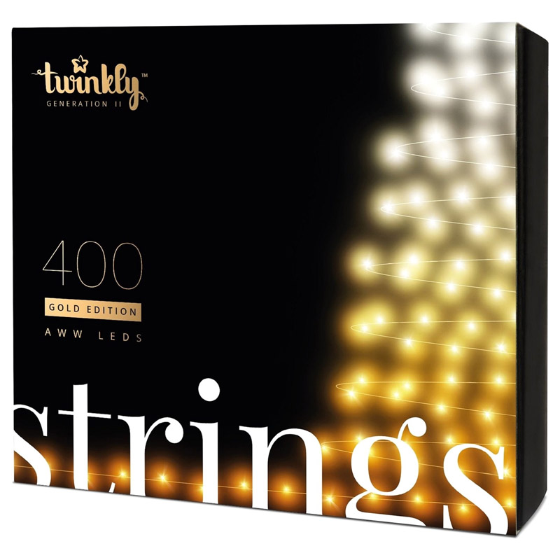 Гирлянда Twinkly Strings AWW 400, светодиодная Smart LED, BT+WiFi, Gen II, 32 метра (TWS400GOP-BEU)