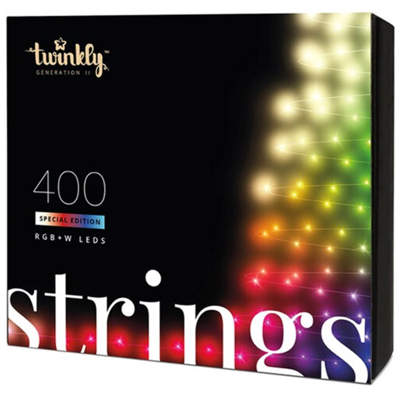 Гирлянда Twinkly Strings RGBW 400, светодиодная Smart LED, BT+WiFi, Gen II, 32 метра (TWS400SPP-BEU)