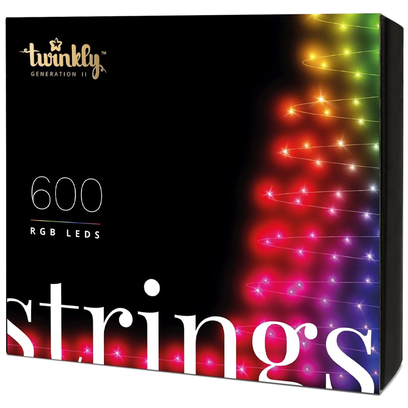 Гирлянда Twinkly Strings RGB 600, светодиодная Smart LED, BT+WiFi, Gen II, 48 метров (TWS600STP-BEU)
