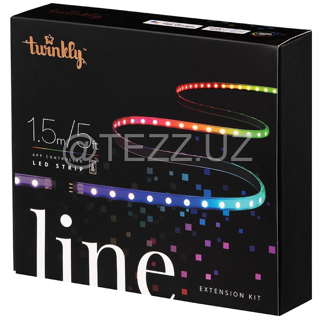 Гирлянда Twinkly Line удлинитель Smart LED подсветка 100 RGB, BT+WiFi, Gen II,  1,5 метра (TWL100ADP-B)