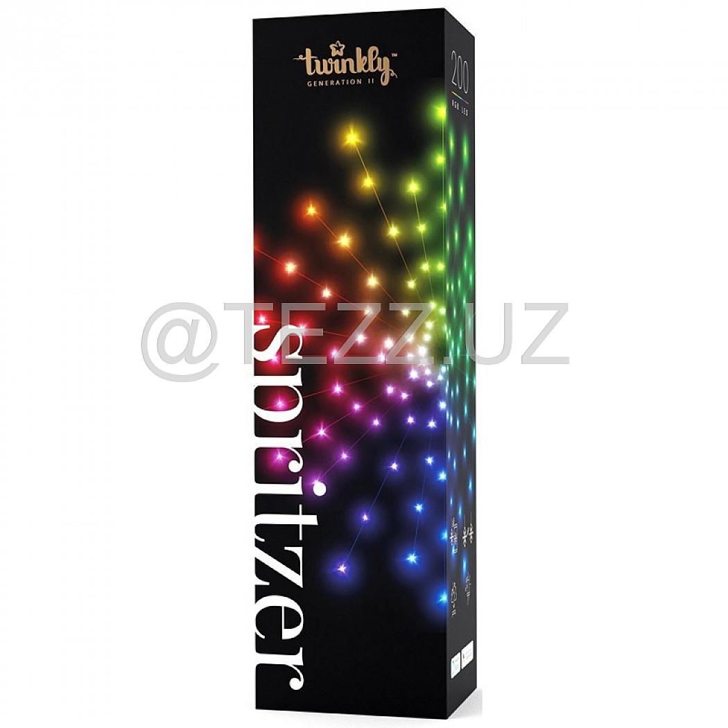 Гирлянда Twinkly Spritzer RGB 200(40х5), светодиодная Smart LED, BT+WiFi, Gen II (TWB200STP-WEU)