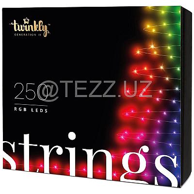 Гирлянда  Twinkly Strings RGB 250, светодиодная Smart LED, BT+WiFi, Gen II, 20 метров (TWS250STP-BEU)