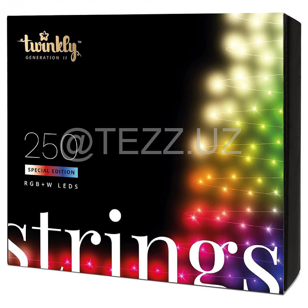 Гирлянда Twinkly Strings RGBW 250, светодиодная Smart LED, BT+WiFi, Gen II, 20 метров (TWS250SPP-TEU)