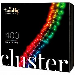 Гирлянда  Twinkly Cluster RGB 400, светодиодная Smart LED, BT+WiFi, Gen II, 6 метров (TWC400STP-BEU)