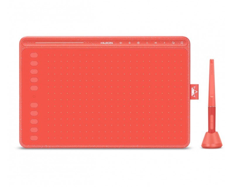 Графические планшеты HUION HS611 Coral Red