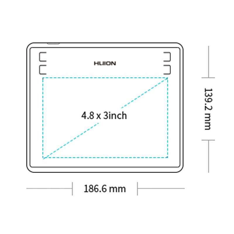 Графические планшеты HUION Inspiroy H430P