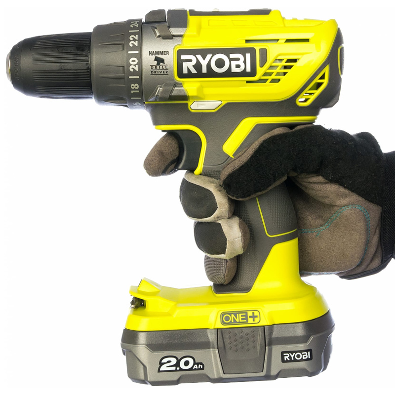 Аккумуляторная дрель-шуруповерт RYOBI R18PD3-120S ONE+ (5133003340) 2 Ah