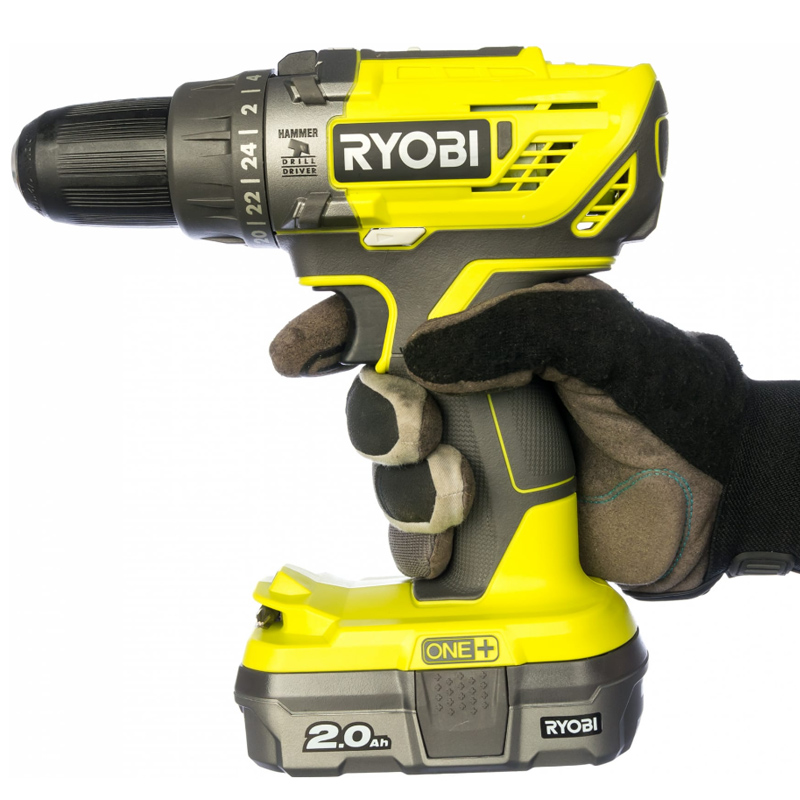 Аккумуляторная дрель-шуруповерт RYOBI R18PD3-220S (5133003342) 2x2 Ah