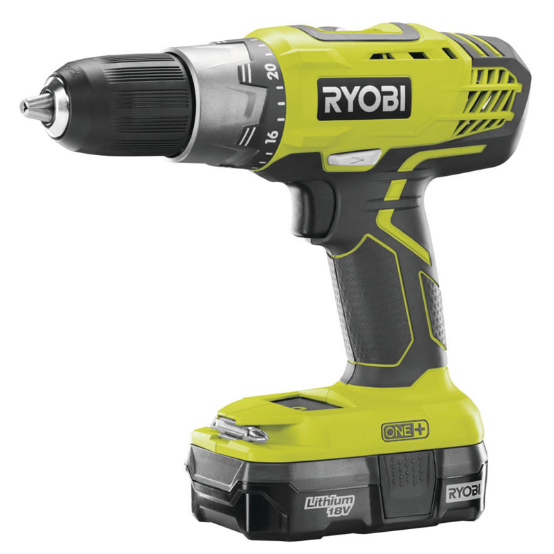 Аккумуляторная дрель-шуруповерт RYOBI R18DDP2-220S ONE+ (5133003376) 2x2 Ah