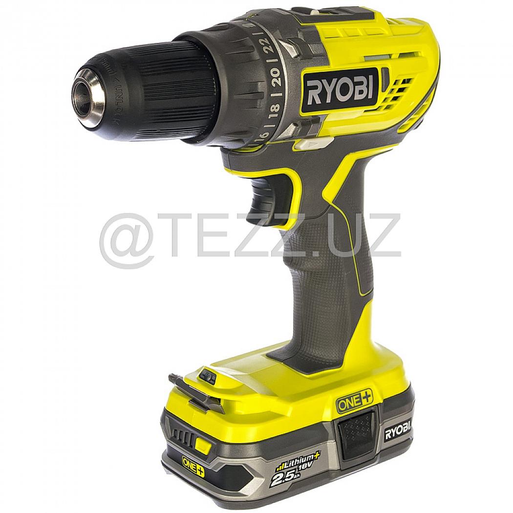 Аккумуляторная дрель-шуруповерт RYOBI R18DD3-225S ONE+ (5133003349) 2x2,5 Ah