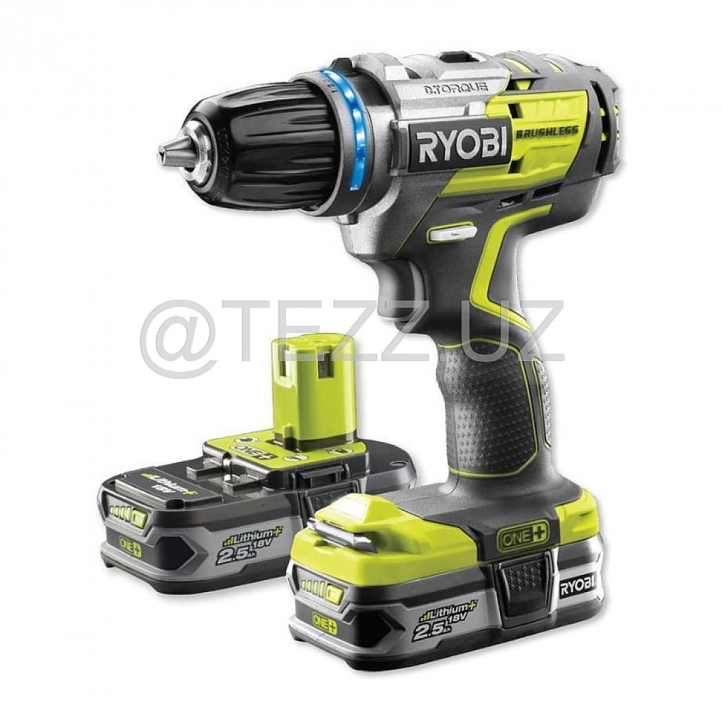 Аккумуляторная дрель-шуруповерт RYOBI R18DDBL-225B ONE+ (5133003611) 2x2,5 Ah