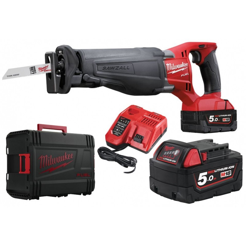 Аккумуляторная сабельная ножовка Milwaukee M18 CSX-502X FUEL (4933451378) 2x5 Ah