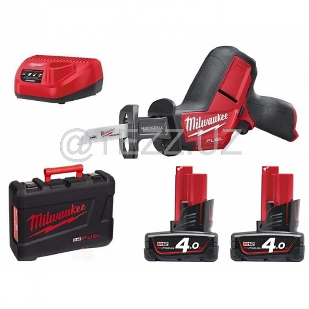 Аккумуляторная сабельная ножовка Milwaukee M12 FUEL CHZ-402C (4933446950) 2x4 Ah