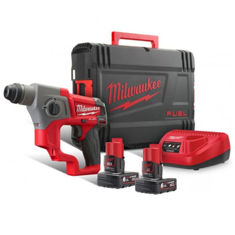 Аккумуляторный перфоратор Milwaukee M12 CH-602X FUEL (4933451510) 2x6,0 Ah