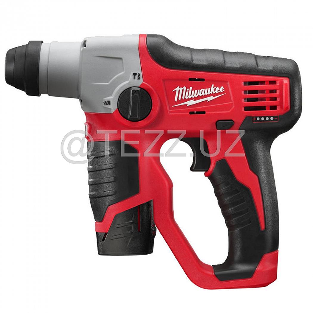 Аккумуляторный перфоратор Milwaukee M12 H-202C (4933431340) 2x2,0 Ah