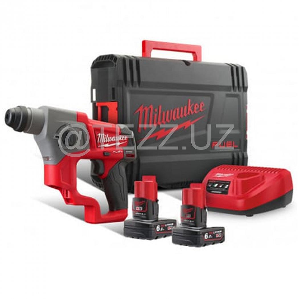 Аккумуляторный перфоратор Milwaukee M12 CH-602X FUEL (4933451510) 2x6,0 Ah