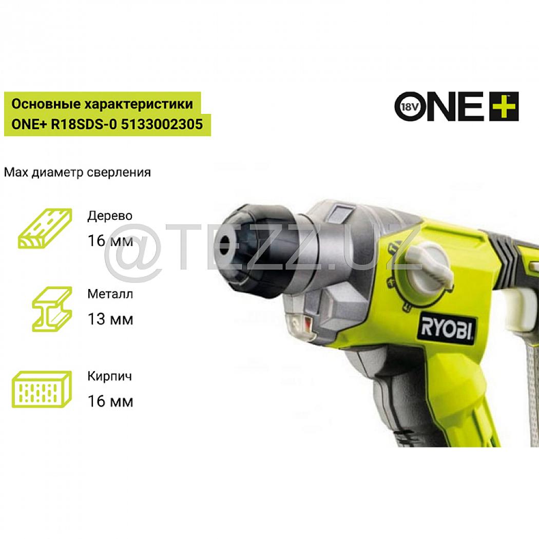 Аккумуляторный перфоратор RYOBI R18SDS-0 ONE+ (5133002305)