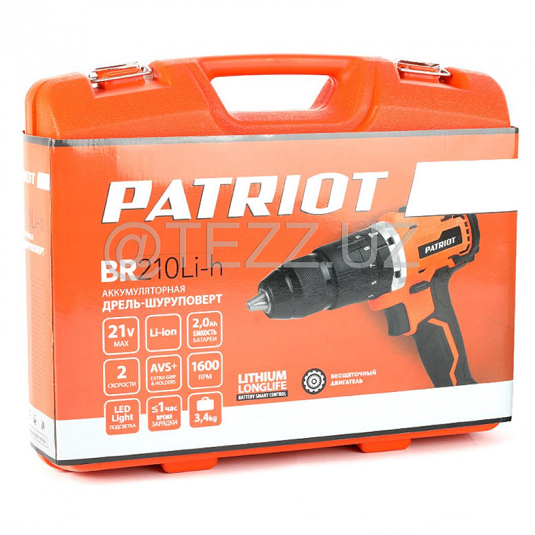 Аккумуляторный шуруповерт PATRIOT BR 210Li-h UES