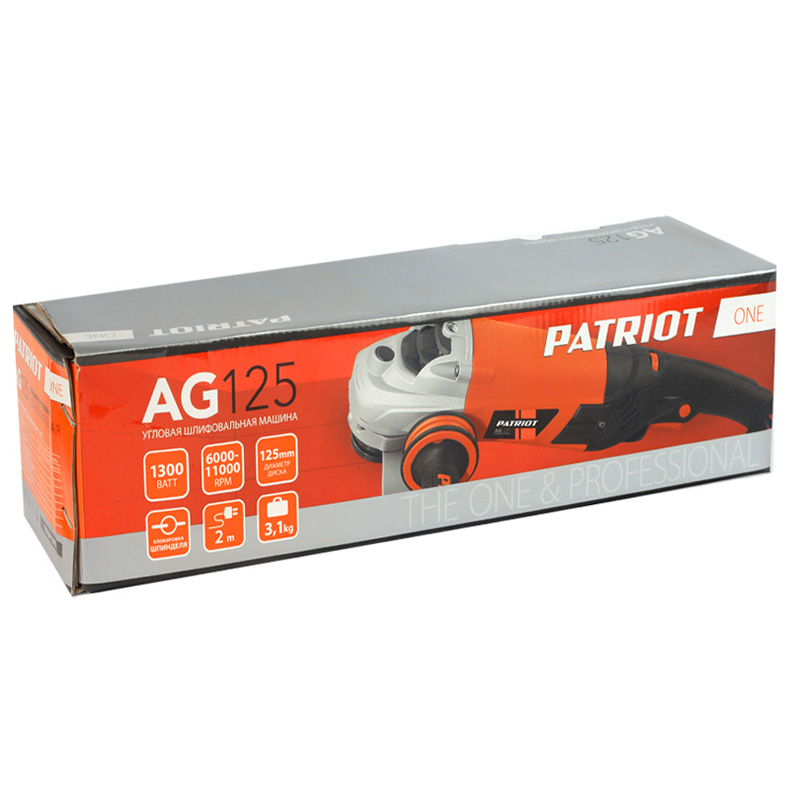 Болгарка (УШМ) PATRIOT AG 125