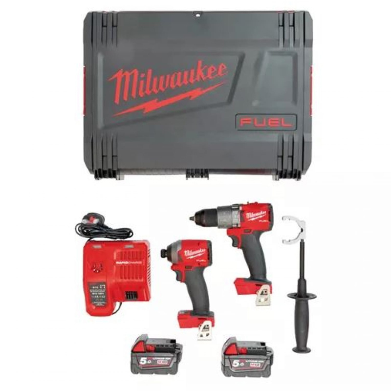 Наборы инструментов Milwaukee M18 FPP2A2-502X, ударная дрель,импульсный винтоверт (4933464268), 2 предмета