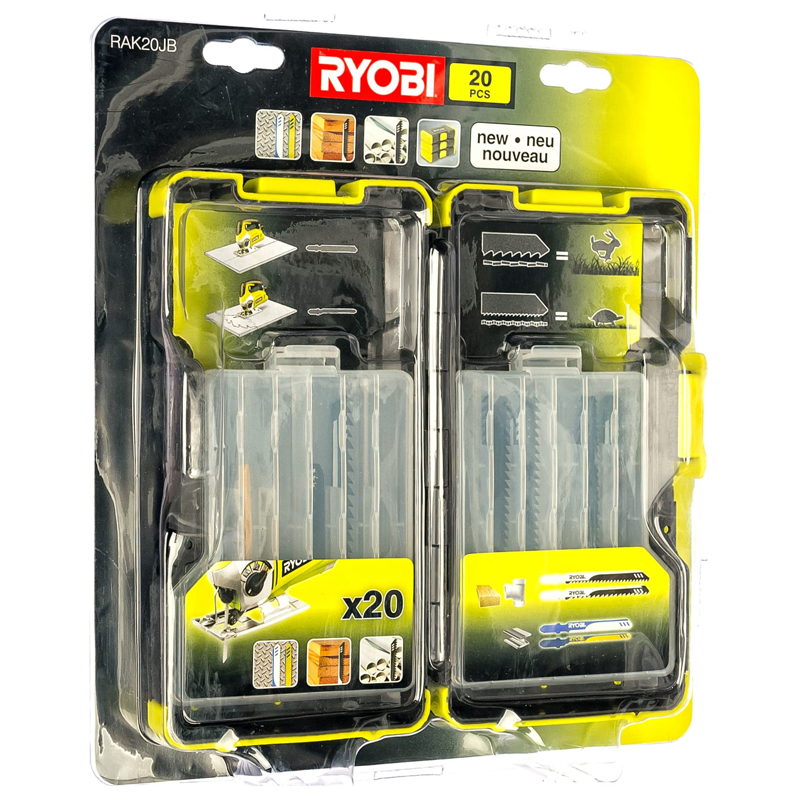 Наборы инструментов RYOBI RAK20JB полотна для лобзика (5132002261), 20 шт.