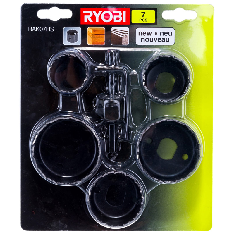 Наборы инструментов RYOBI RAK07HS пильные коронки (5132002548), 7 шт.