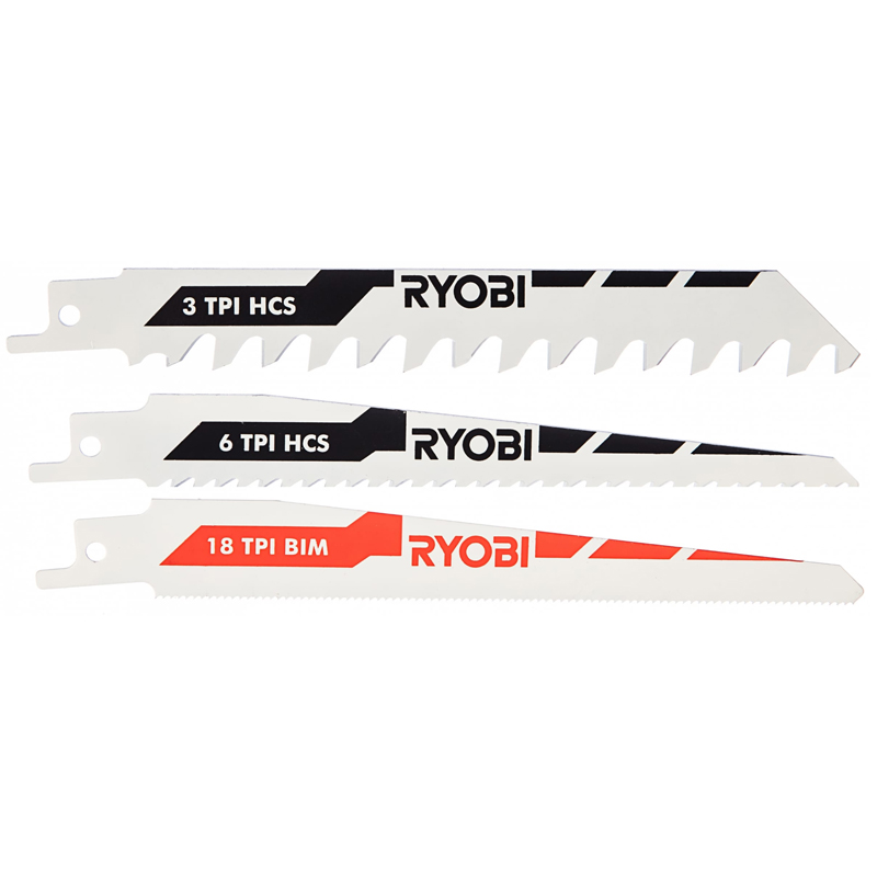 Наборы инструментов RYOBI RAK3RBWM полотна для сабельной пилы (5132002813), 3 шт.