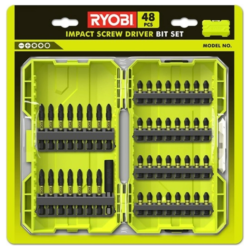 Наборы инструментов RYOBI RAK48SDI ударные биты (5132003791), 48 шт.