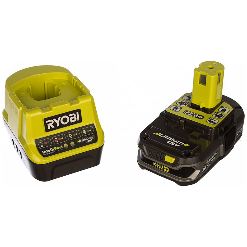 Наборы инструментов RYOBI RC18120-125 ONE+ аккумулятор и зарядка (5133003359), 2 шт.